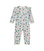 Tea Collection Ruffle Shoulder Baby Romper - Rabbit & Turtle Folktale