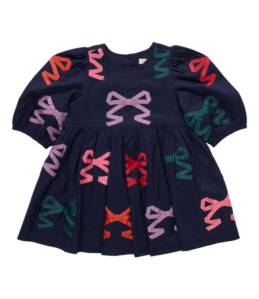 Pink Chicken Brooke Dress - Multi Bow Applique