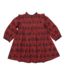 Pink Chicken Jaipur Dress - Red Autumn Strawflower