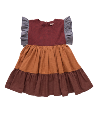 Pink Chicken Kit Dress - Mixed Checks