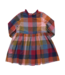 Pink Chicken Autumn Dress - Harvest Check