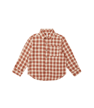 Rylee & Cru Collared Long Sleeve Shirt - Plaid Red