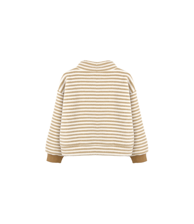 Rylee & Cru Snap Pullover - Toffee Stripe