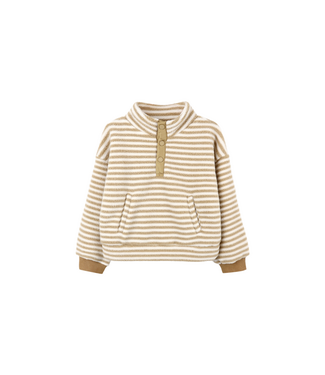 Rylee & Cru Snap Pullover - Toffee Stripe