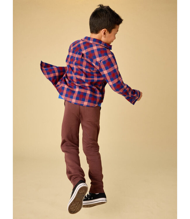 Tea Collection Flannel Button Up Shirt - Daegu Plaid