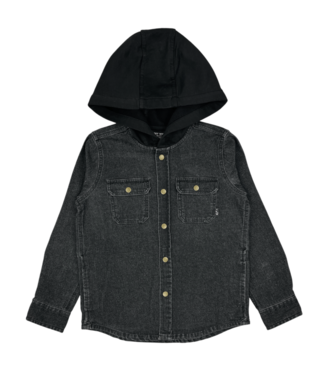Tiny Whales Coastline Hooded Denim Shirt