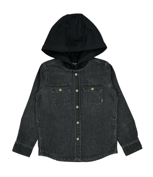 Tiny Whales Coastline Hooded Denim Shirt