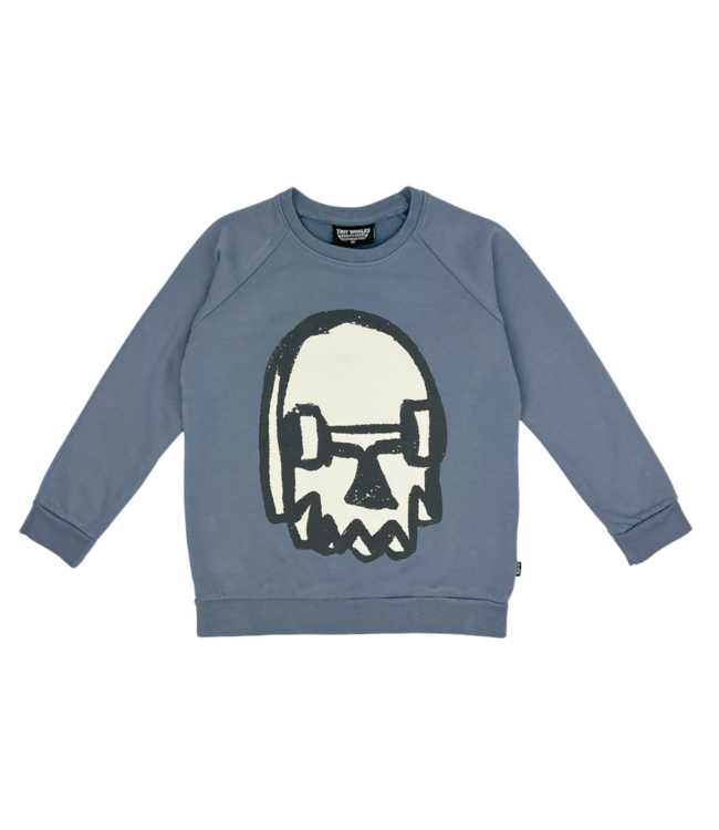 Tiny Whales Skate Skull Sweatshirt