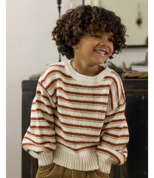 Rylee & Cru Aspen Sweater - Ruby Stripe