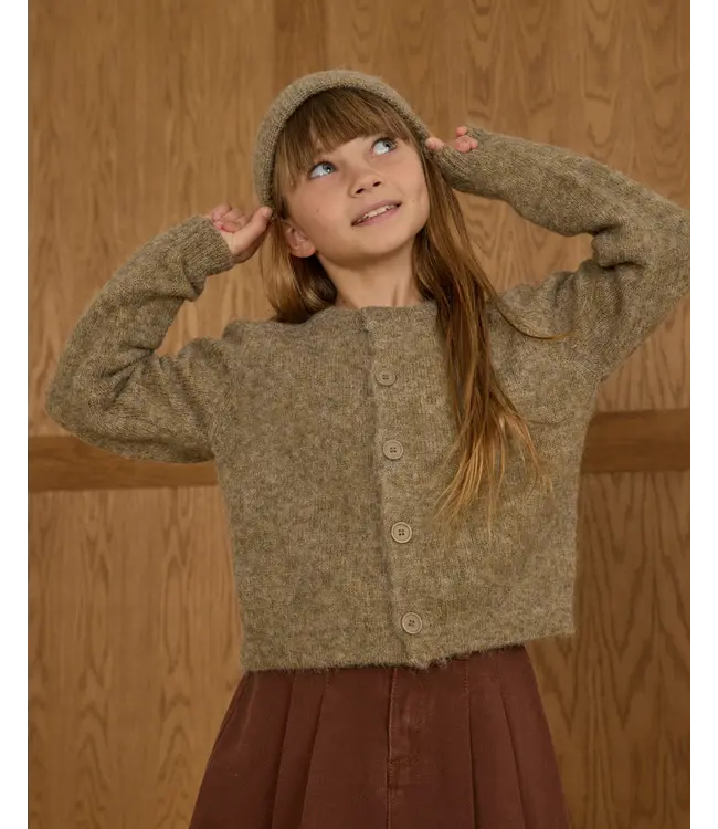 Rylee & Cru Fuzzy Cardigan - Evergreen