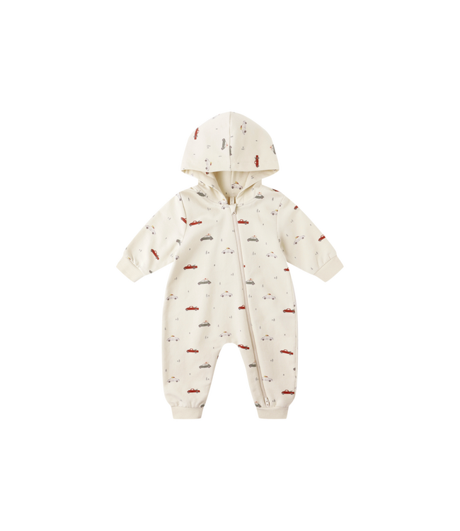 Quincy Mae Hooded Jumpsuit - Cars