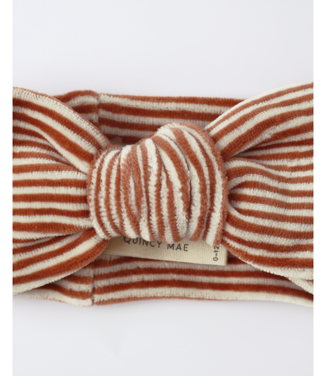 Quincy Mae Velour Bow Headband