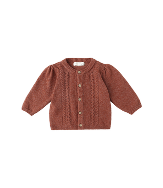 Quincy Mae Holly Cardigan - Cranberry