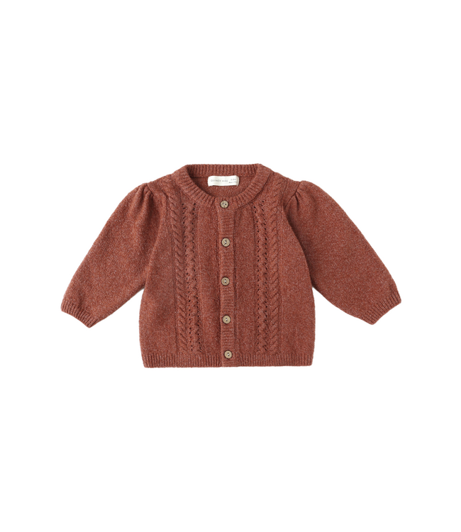 Quincy Mae Holly Cardigan - Cranberry