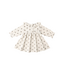 Quincy Mae Velour Baby Dress - Holly Berry