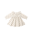 Quincy Mae Velour Baby Dress - Holly Berry
