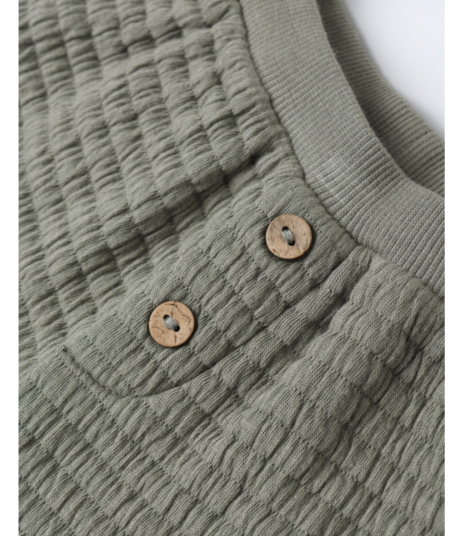 Quincy Mae Textured Sweat Set - Forest