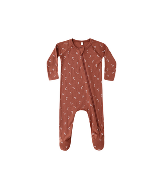 Quincy Mae Bamboo Zip Footie