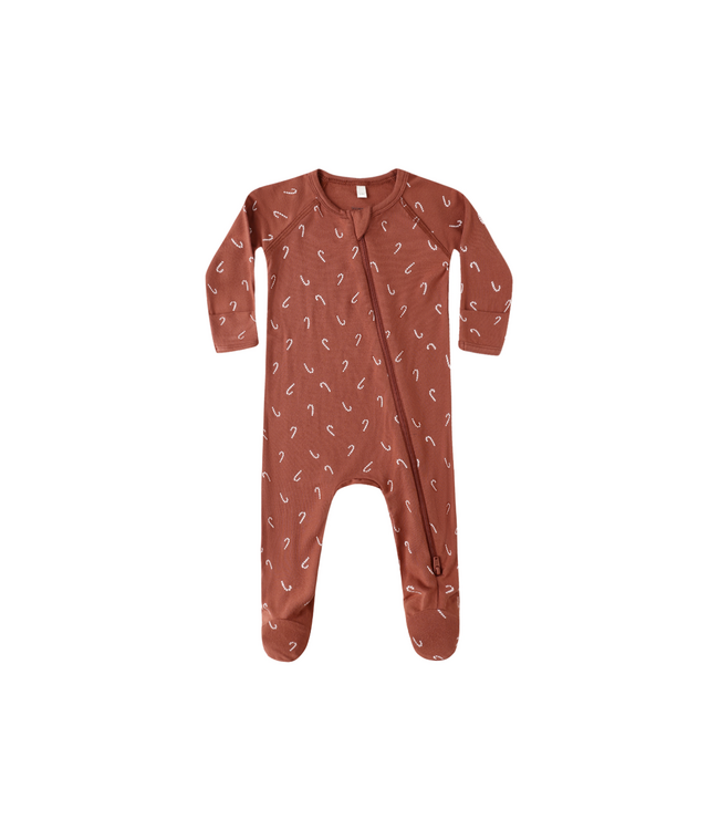 Quincy Mae Bamboo Zip Footie