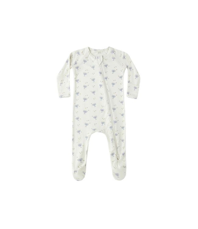 Quincy Mae Bamboo Zip Footie