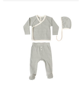 Quincy Mae Take Home Set - Forest Stripe