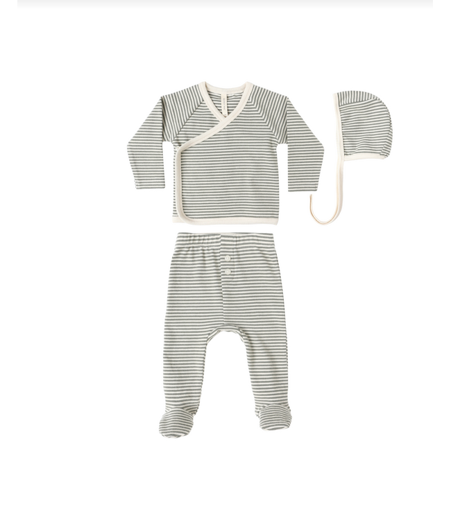 Quincy Mae Take Home Set - Forest Stripe