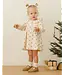 Quincy Mae Velour Baby Dress - Holly Berry