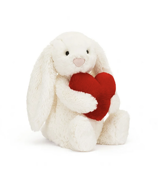 Jellycat Bashful Bunny - Red Love Heart