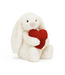 Jellycat Bashful Bunny - Red Love Heart