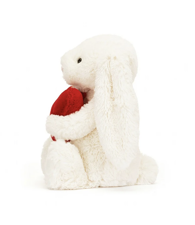 Jellycat Bashful Bunny - Red Love Heart