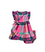 Tea Collection Baby Woven Wrap Dress - Carnival Rainbow Plaid