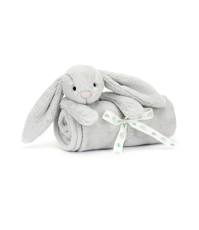 Jellycat Bashful Bunny Blankie - Silver