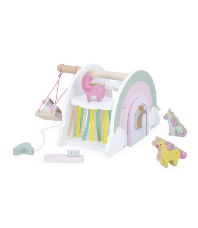 JuraToys (Janod) Unicorn Rainbow House