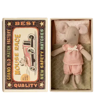 Maileg Little Sister Mouse in Matchbox