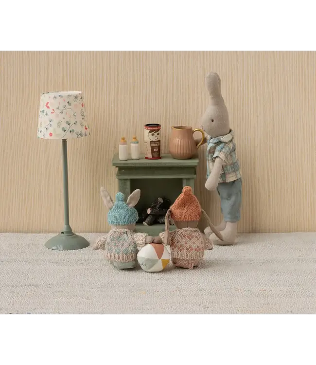 Maileg Winter Bunny, Micro - Brown - Rose