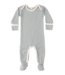 Quincy Mae Baby Footie - Ocean Micro Stripe