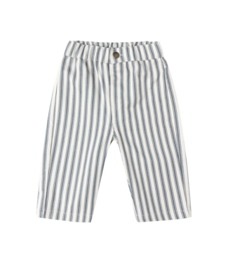 Quincy Mae Grayson Pant - Ocean Pinstripe