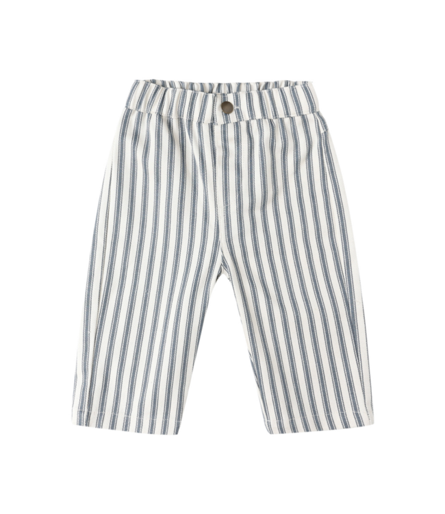 Quincy Mae Grayson Pant - Ocean Pinstripe