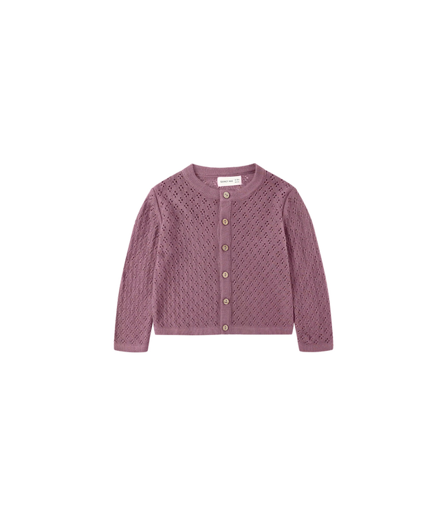 Quincy Mae Knit Cardigan - Mulberry