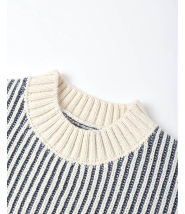 Quincy Mae Relaxed Knit Sweater - Ocean