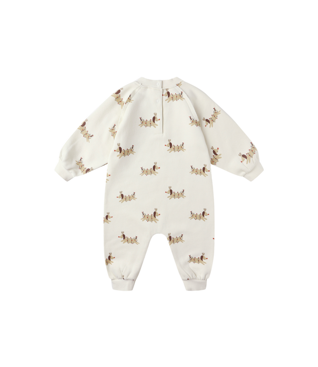 Rylee & Cru Raglan Jumpsuit - Christmas Dogs