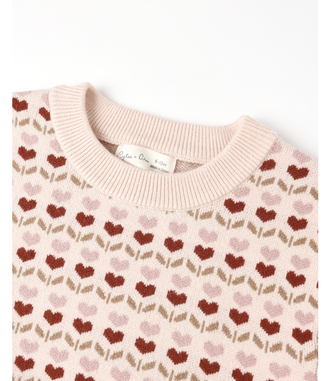 Rylee & Cru Shiloh Sweater - Ruby Hearts