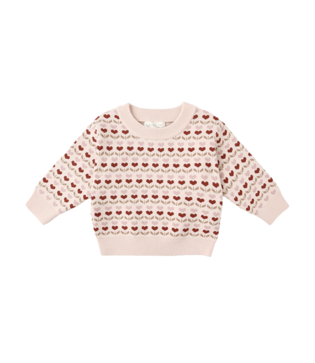 Rylee & Cru Shiloh Sweater - Ruby Hearts