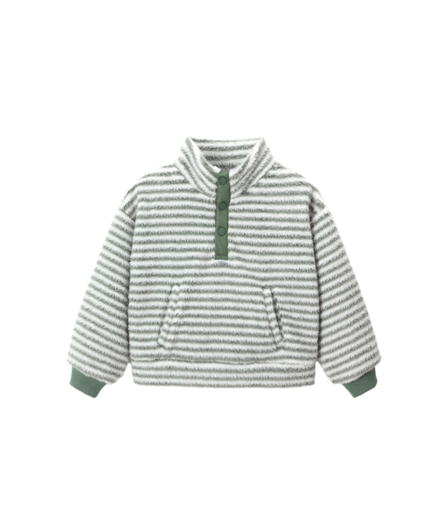 Rylee & Cru Snap Pullover - Evergreen Stripe