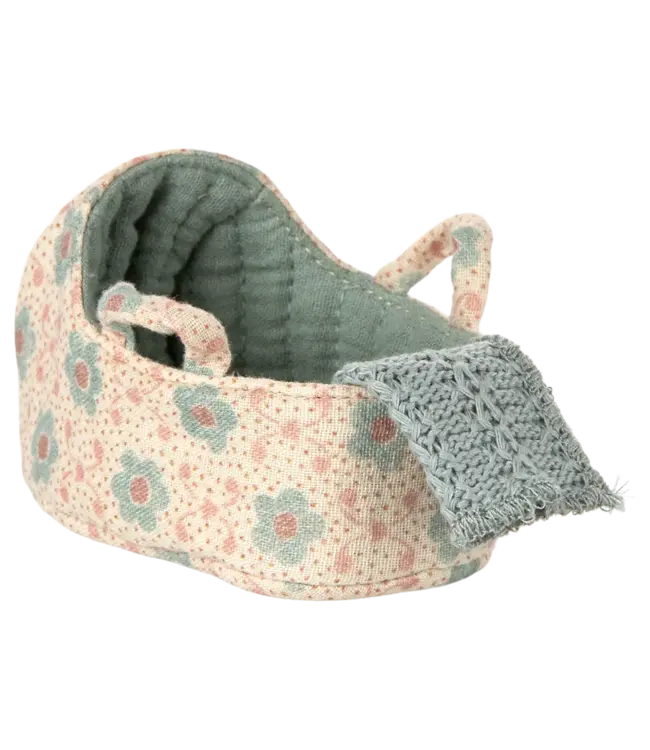 Maileg Carry Cot - Blue