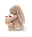 Jellycat Bashful Beige Bunny - Birthday