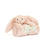 Jellycat Bashful Bunny Blankie - Blush