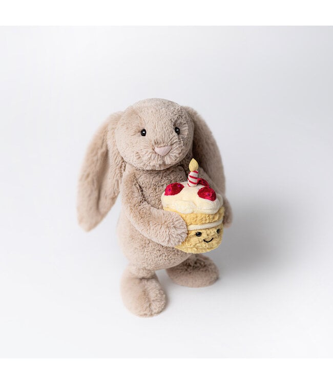 Jellycat Bashful Beige Bunny - Birthday
