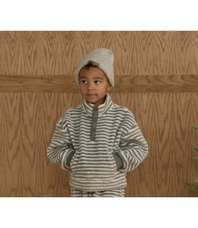 Rylee & Cru Snap Pullover - Evergreen Stripe