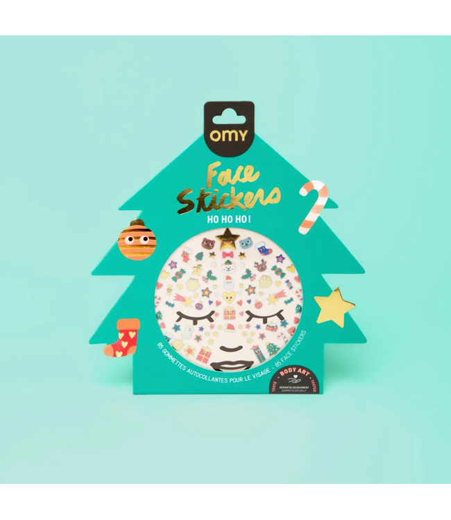 OMY Hohoho Holiday Face Stickers